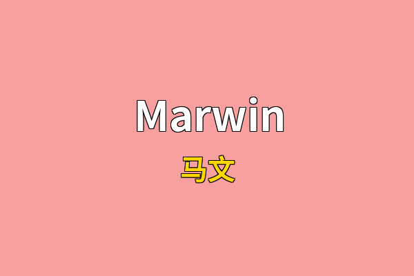 Marwin英文名