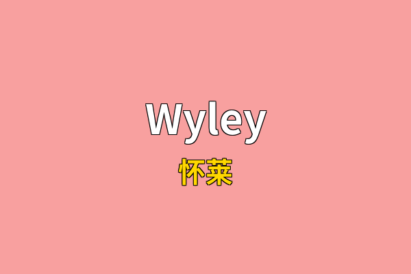 Wyley英文名