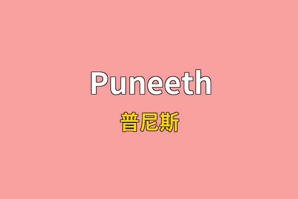 Puneeth英文名