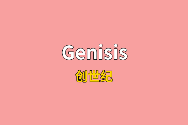 Genisis英文名