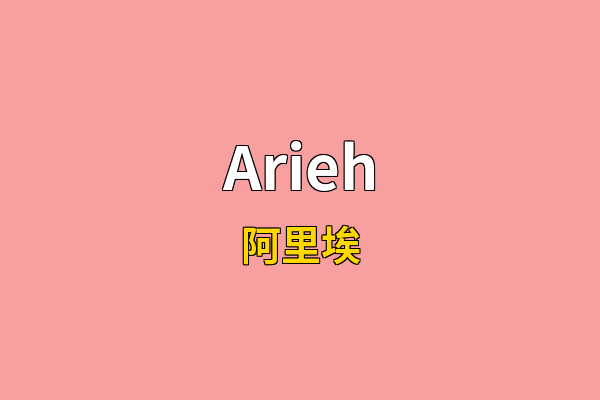 Arieh英文名