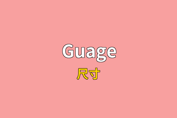 Guage英文名