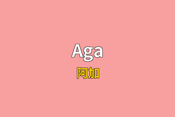 Aga英文名