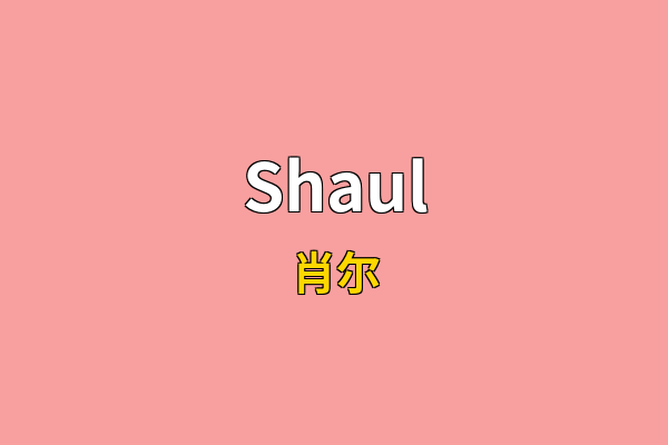 Shaul英文名