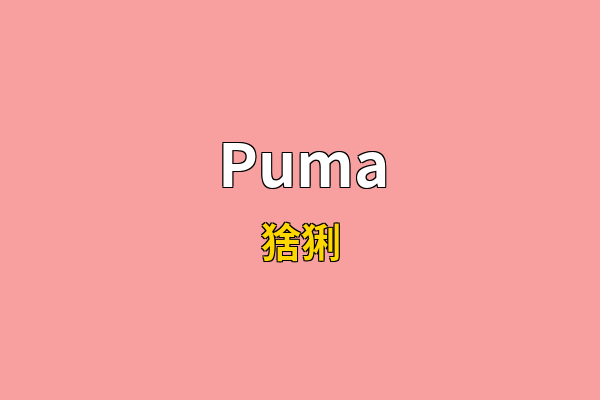 Puma英文名
