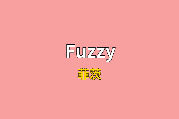 Fuzzy英文名