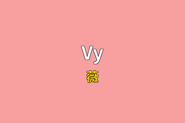 Vy英文名