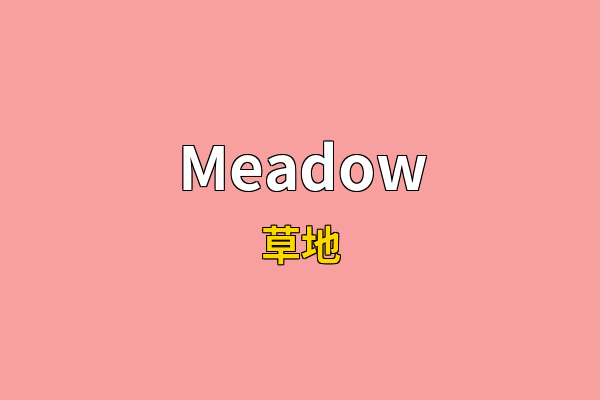 Meadow英文名
