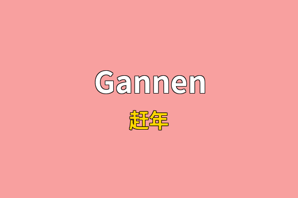 Gannen英文名