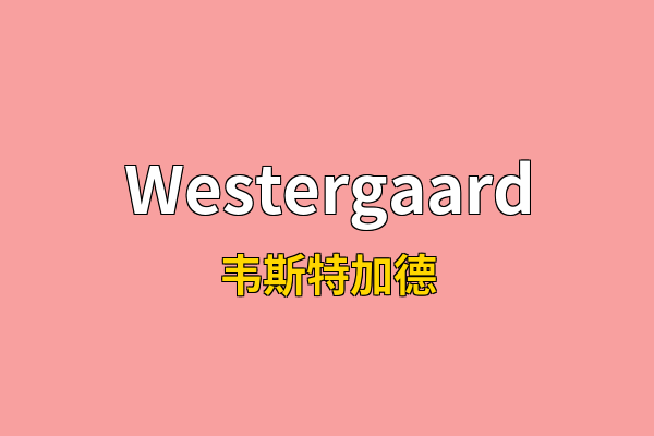 Westergaard英文名