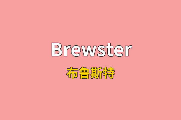 Brewster英文名