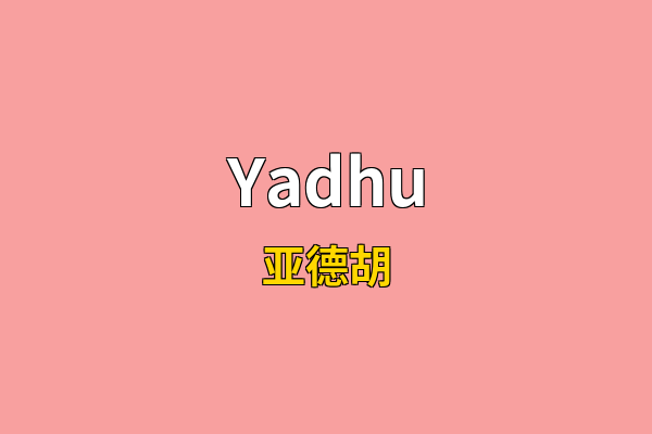 Yadhu英文名