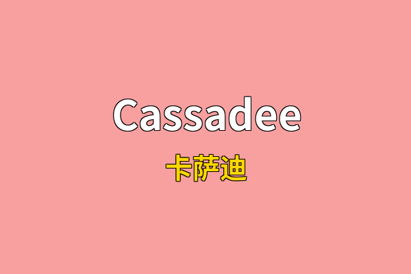 Cassadee英文名