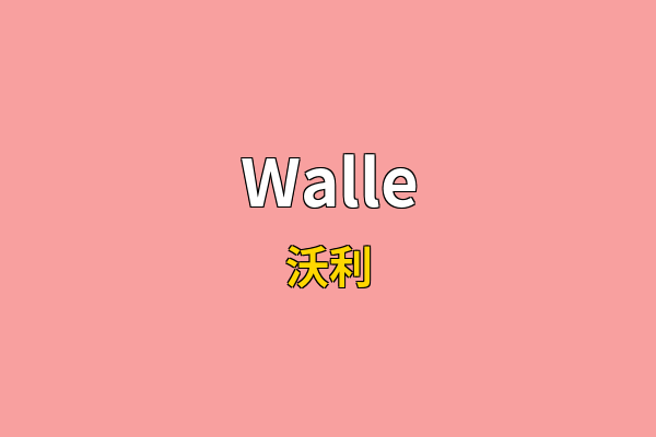 Walle英文名