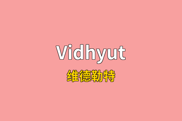 Vidhyut英文名