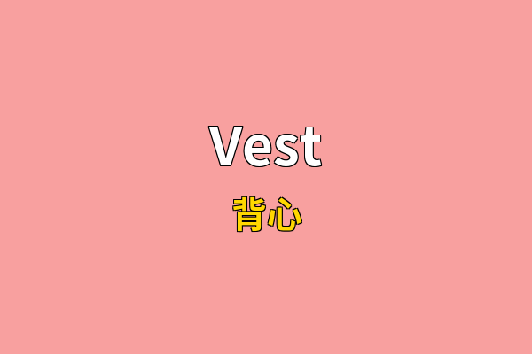 Vest英文名