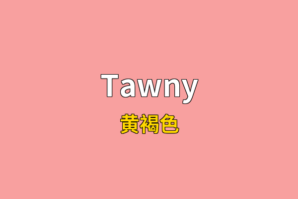 Tawny英文名