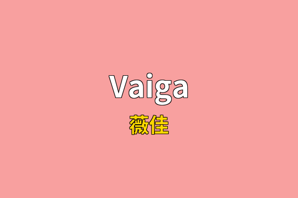 Vaiga英文名