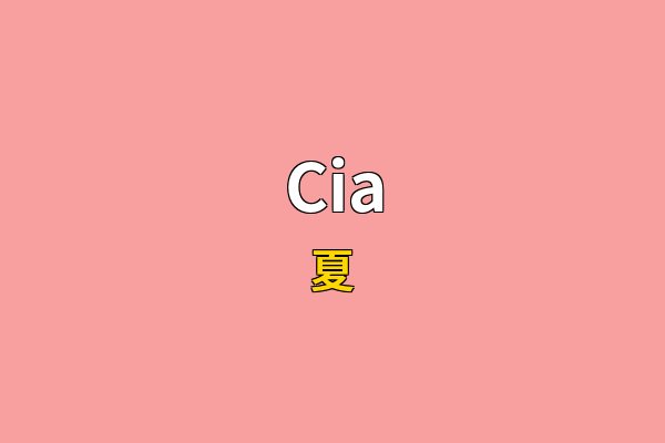 Cia英文名