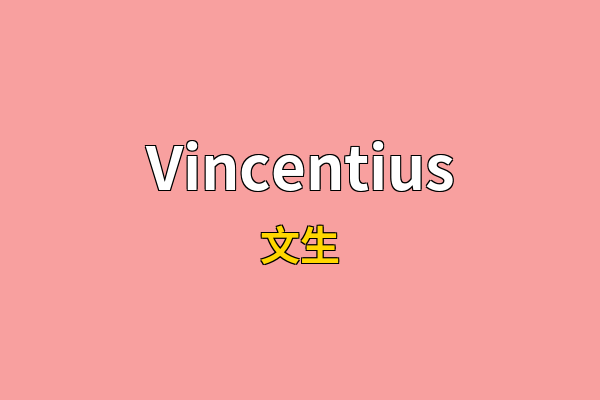 Vincentius英文名