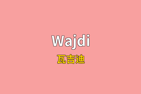 Wajdi英文名