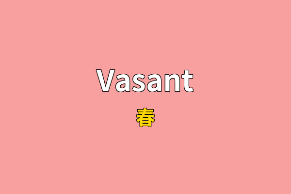 Vasant英文名