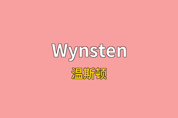Wynsten英文名