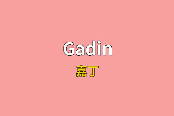 Gadin英文名