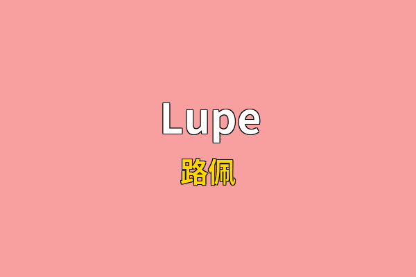 Lupe英文名