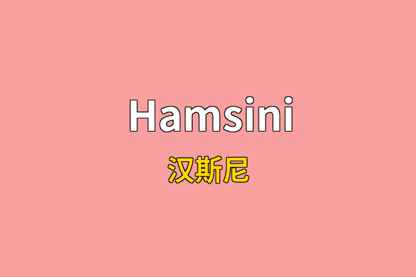 Hamsini英文名