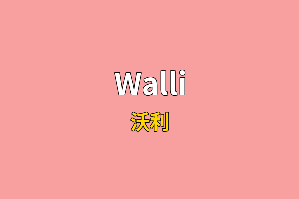 Walli英文名