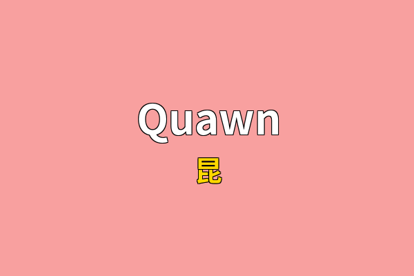 Quawn英文名