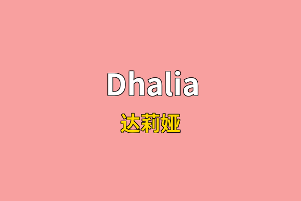 Dhalia英文名