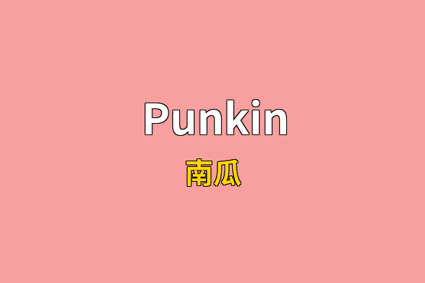 Punkin英文名