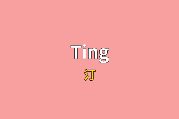 Ting英文名