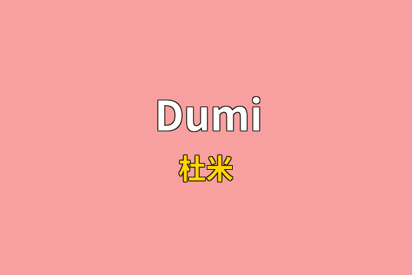 Dumi英文名