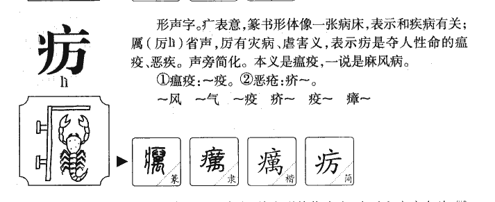疠字的寓意及五行_疠字的繁体字_疠字有几划-云美名网